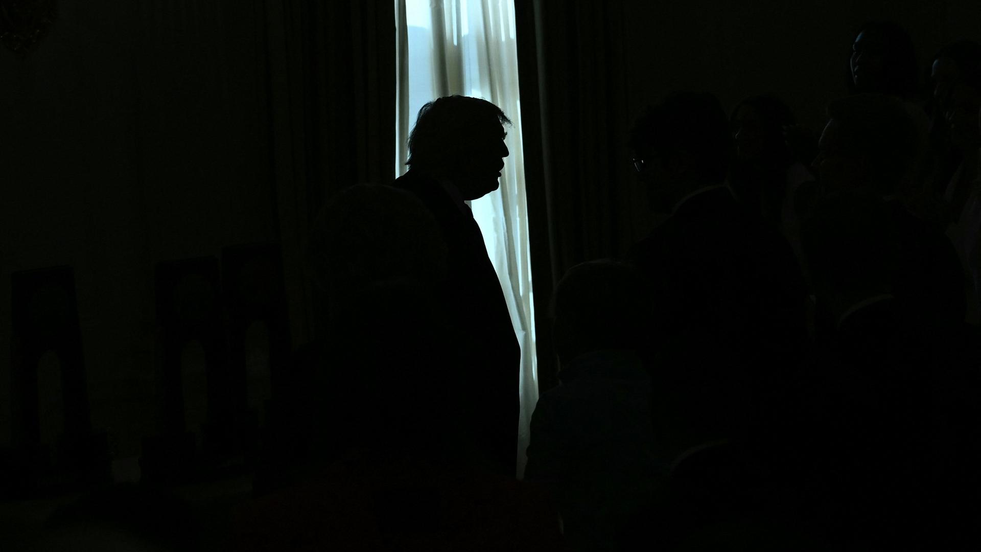 US-Präsident Donald Trump während des NCAA Collegiate National Champions Day im Weißen Haus in Washington, DC, am 21. April 2026