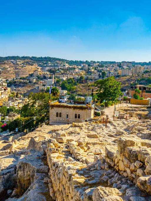 Davidsstadt, eine wichtige archäologische Fundstelle in Ostjerusalem.