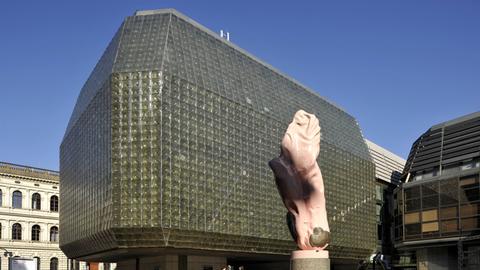 Moderner Bau der Neuen Szene des Nationaltheater, Prag, Tschechien