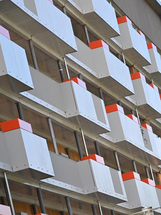 Neubauwohnungen im Stadtteil Messestadt Riem im Osten von München.