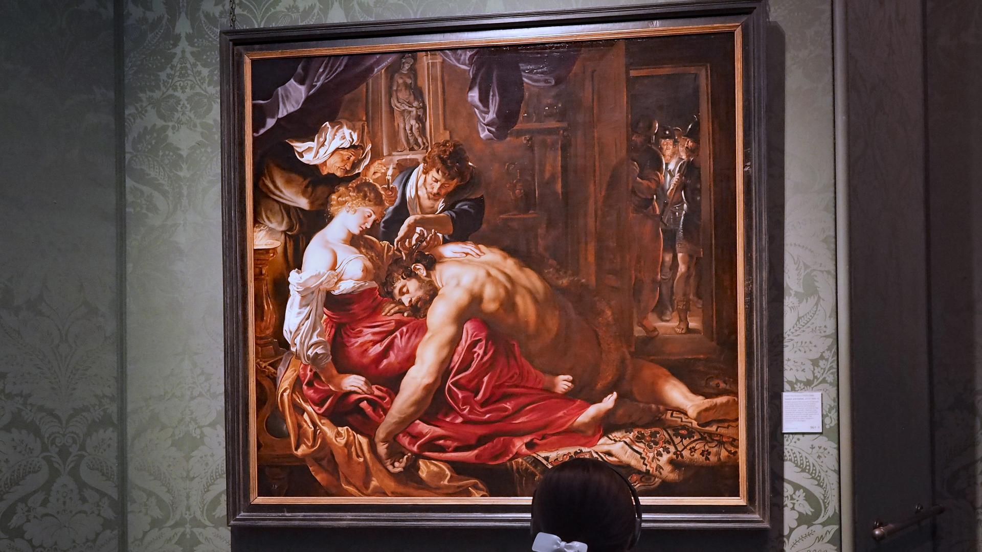 Das Gemälde "Samson und Dalila" von Peter Paul Rubens in der National Gallery, London, UK. Das Gemälde "Samson und Dalila" von Peter Paul Rubens in der National Gallery, London, UK.