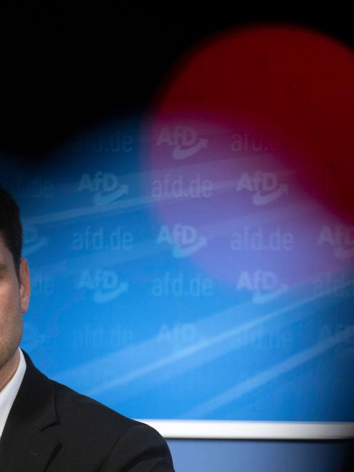 Portraitaufnahme von Rene Aust, AfD, Delegationsleiter der AfD im Europäischen Parlament.