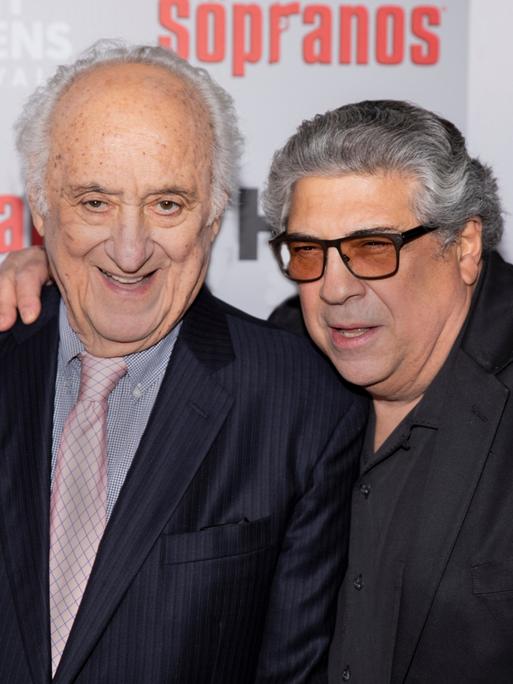 Ehemaligentreffen der Sopranos, 2019 in New York: Jerry Adler, links, und Vincent Pastore, der in der Mafia-Serie Sal Big Bonpensiero spielte.