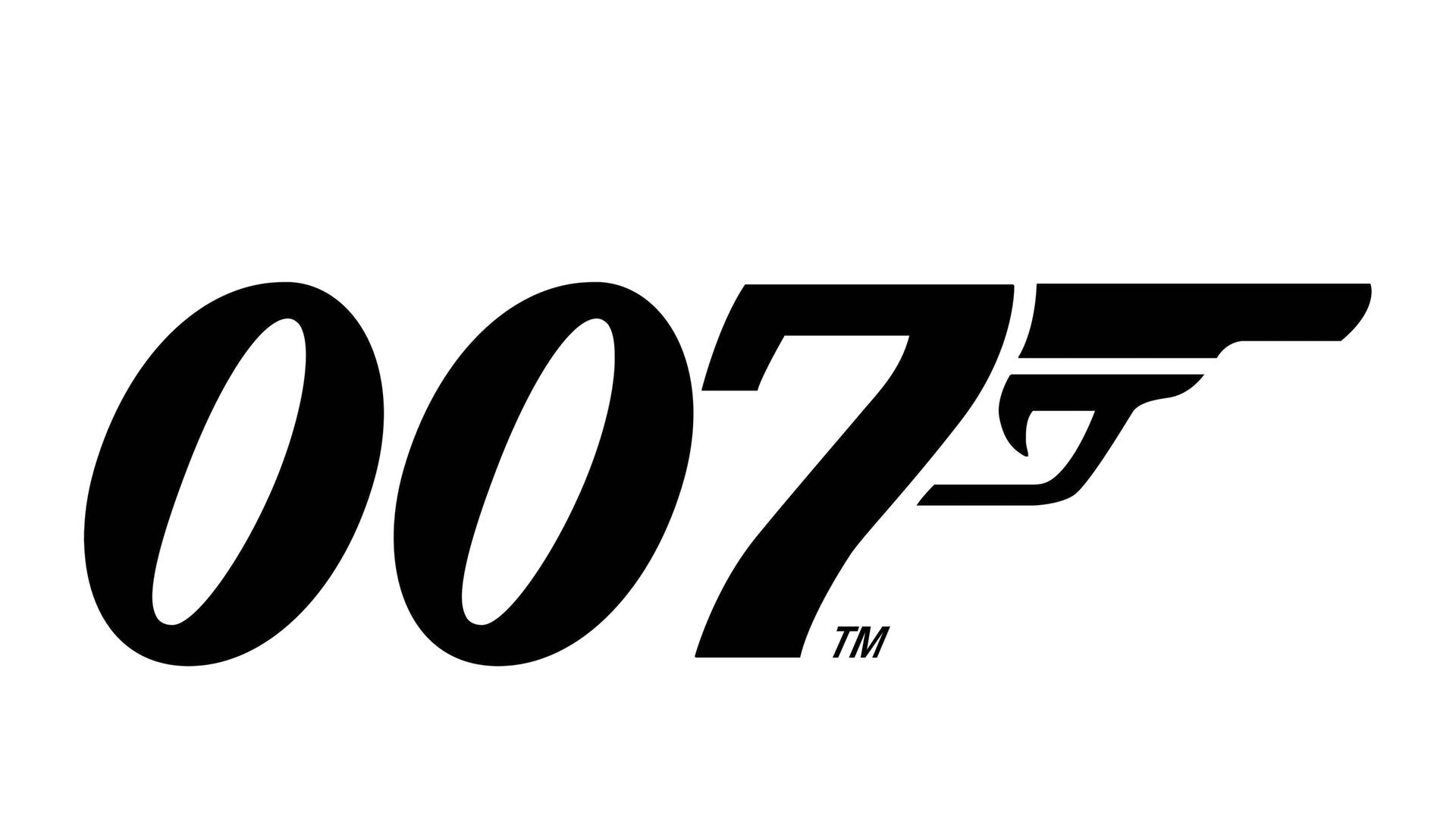 Das James Bond Logo: Zwei Nullen, eine Sieben und dahinter eine Pistole.