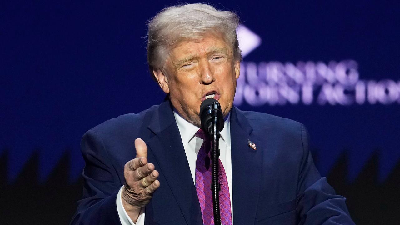 US-Präsident Trump während einer Rede