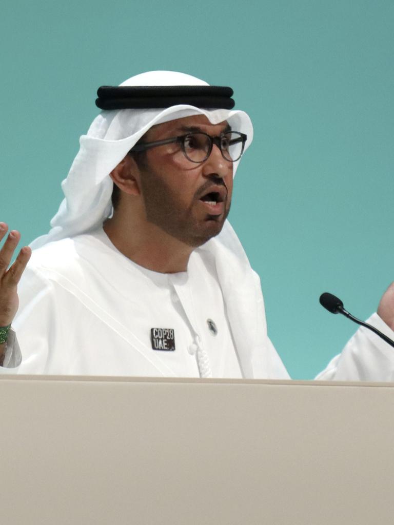 Ahmed Al-Jaber, Vorsitzende der COP28 und Chef des staatlichen Ölkonzerns, bei der Klimakonferenz in Dubai