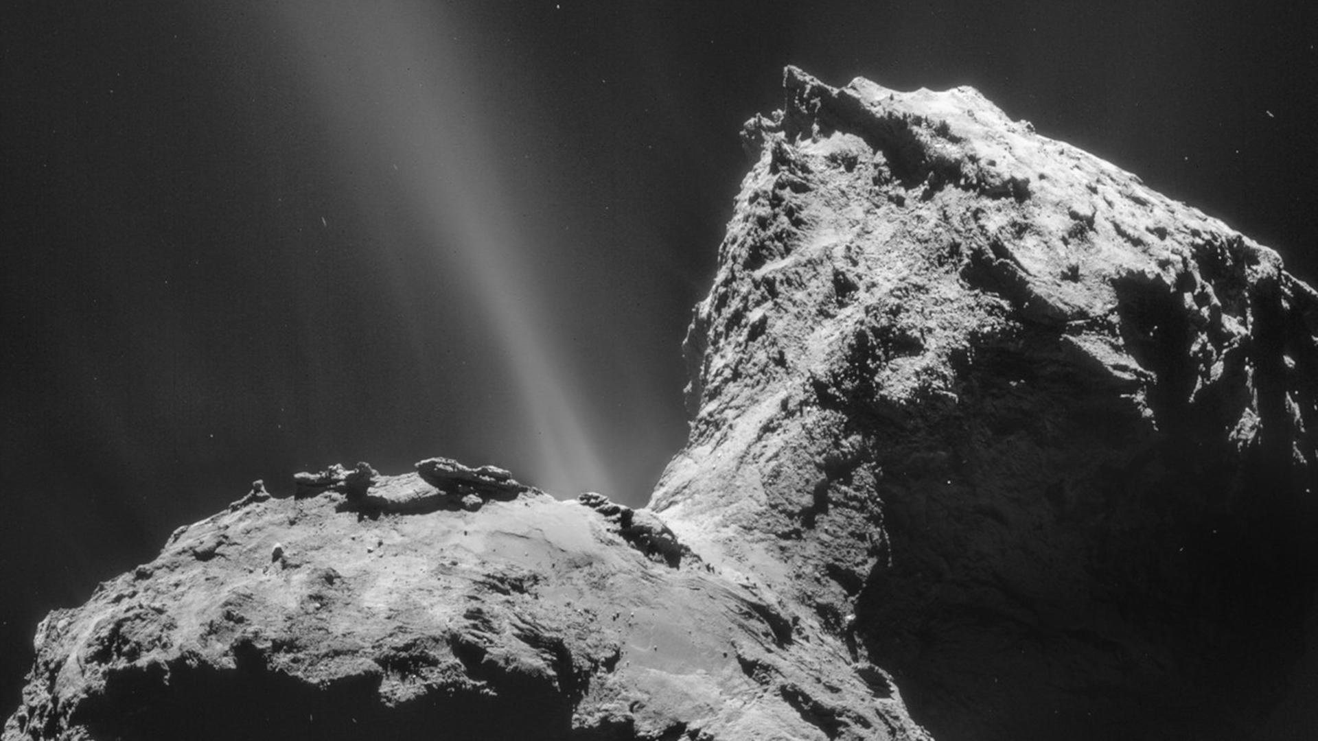 Der Komet Tschurjumow-Gerassimenko aufgenommen von der ESA-Sonde Rosetta