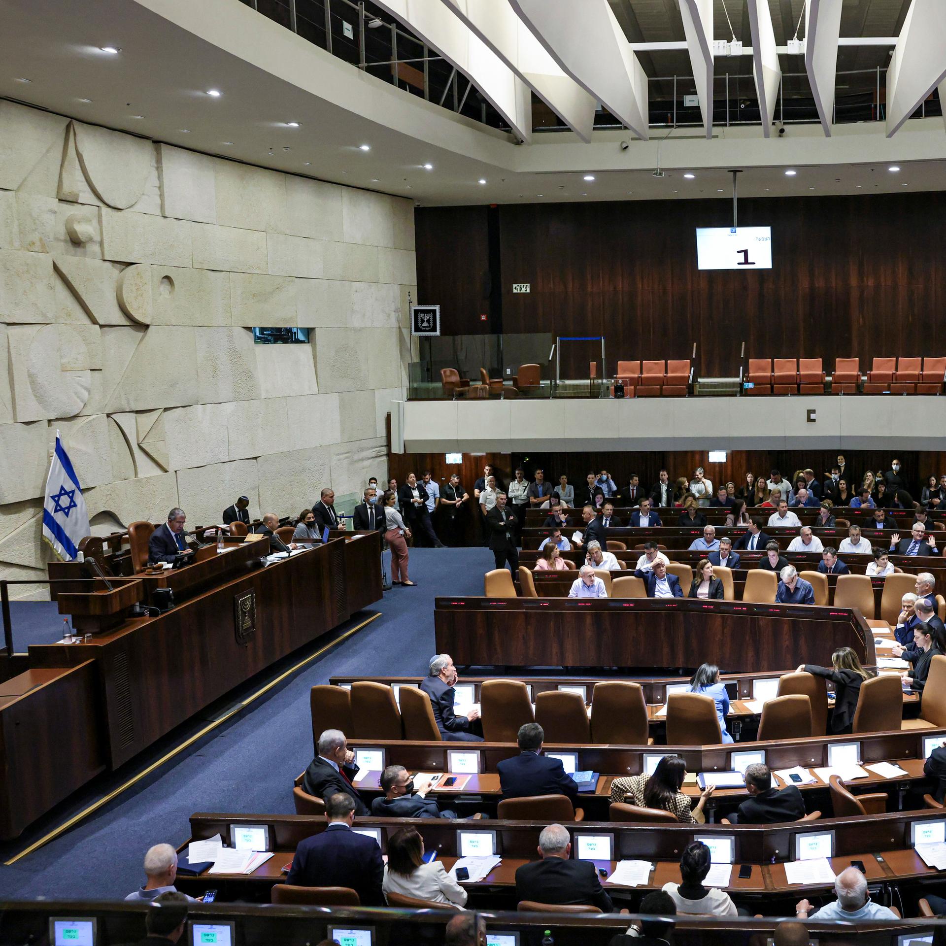 Israelisches Parlament - Knesset billigt in erster Lesung eigene Auflösung