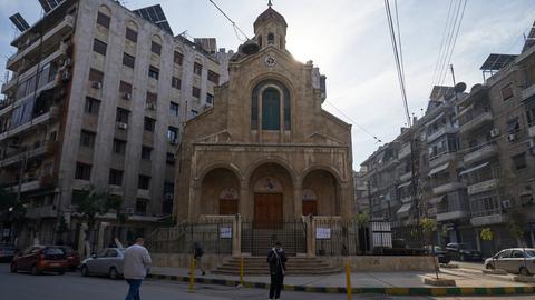 Die Heilig-Kreuz-Kirche in Aleppo.