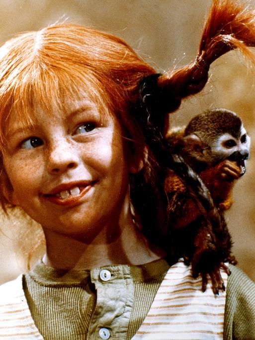 Filmszene aus dem ersten Pippi Langstrumpf-Film 1969.