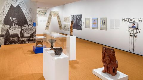 Ausstellungsansicht "Whose Expression?" im Brücke-Museum.