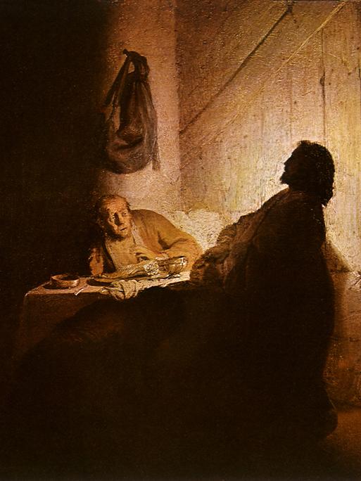 Das Werk der auferstandene Christus bei Emmaus von Rembrandt van Rijn