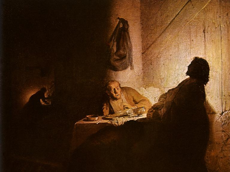 Das Werk der auferstandene Christus bei Emmaus von Rembrandt van Rijn