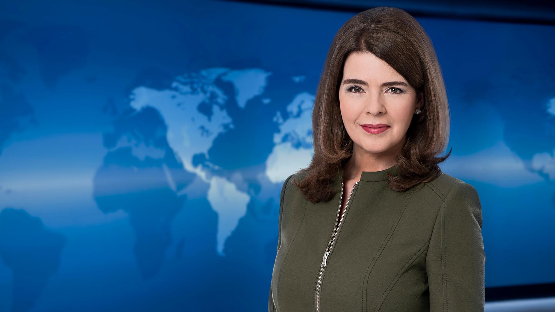 Das Foto zeigt Susanne Daubner, Sprecherin der Tagesschau