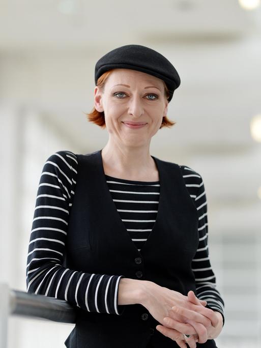 Katharina Greve, aufgenommen im Oktober 2017 auf der 69. Frankfurter Buchmesse