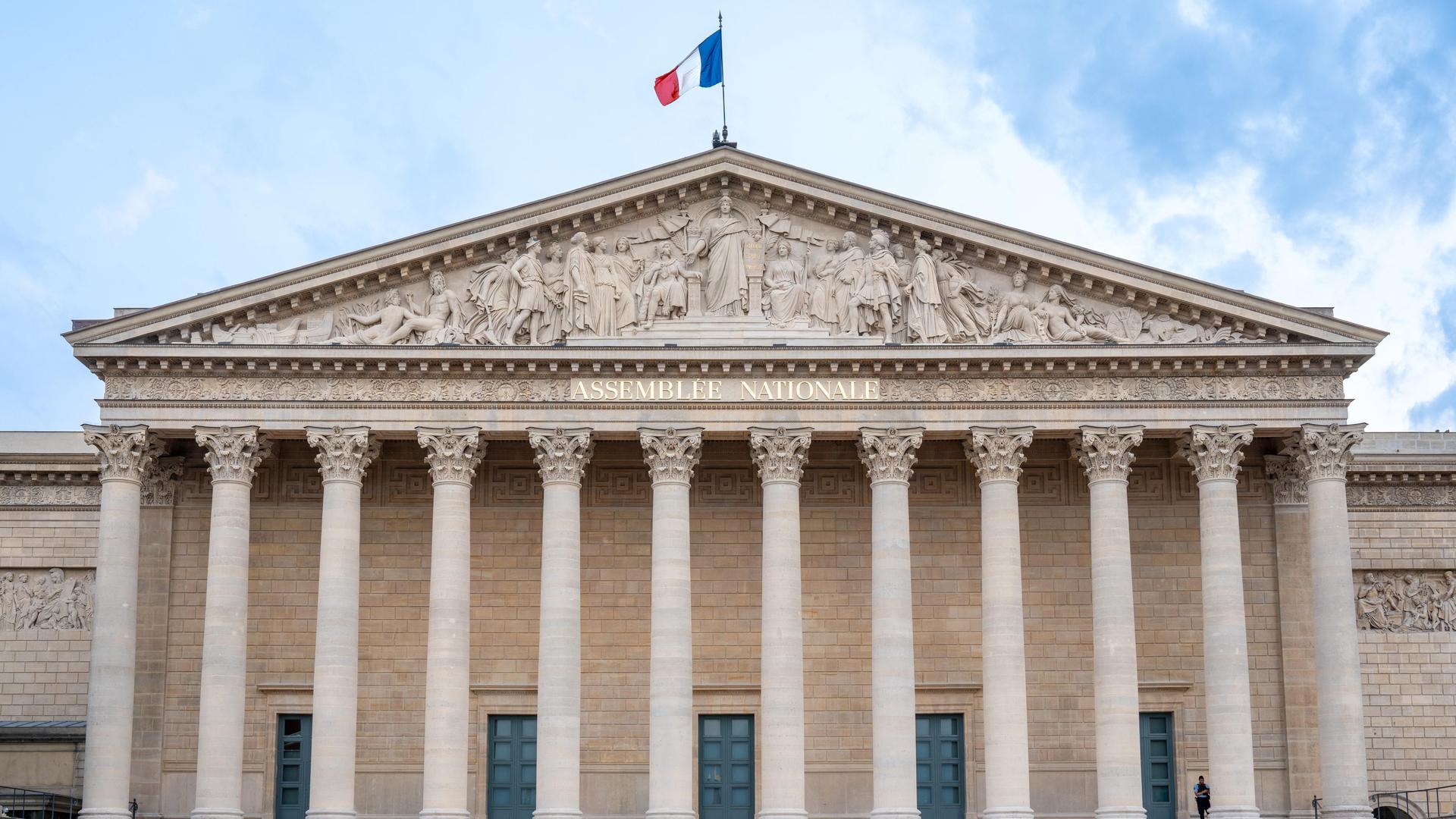 Die französische Nationalversammlung in Paris