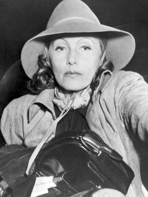 Die schwedisch-amerikanische Schauspielerin Greta Garbo in New York