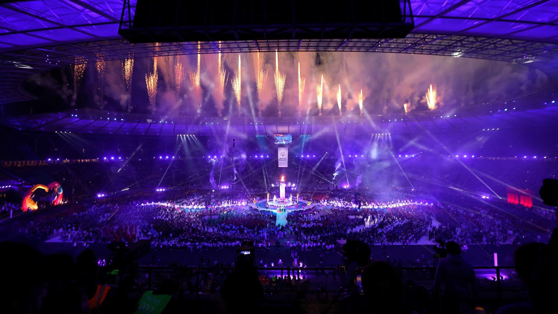 Die Eröffnungsfeier der Special Olympics World Games 2023 im Berliner Olympiastadion