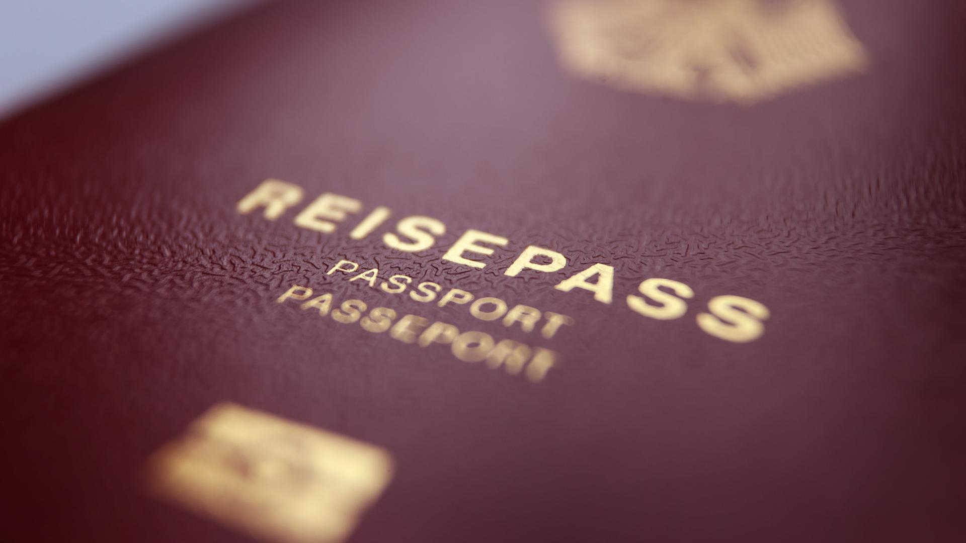 Ein deutscher Reisepass.