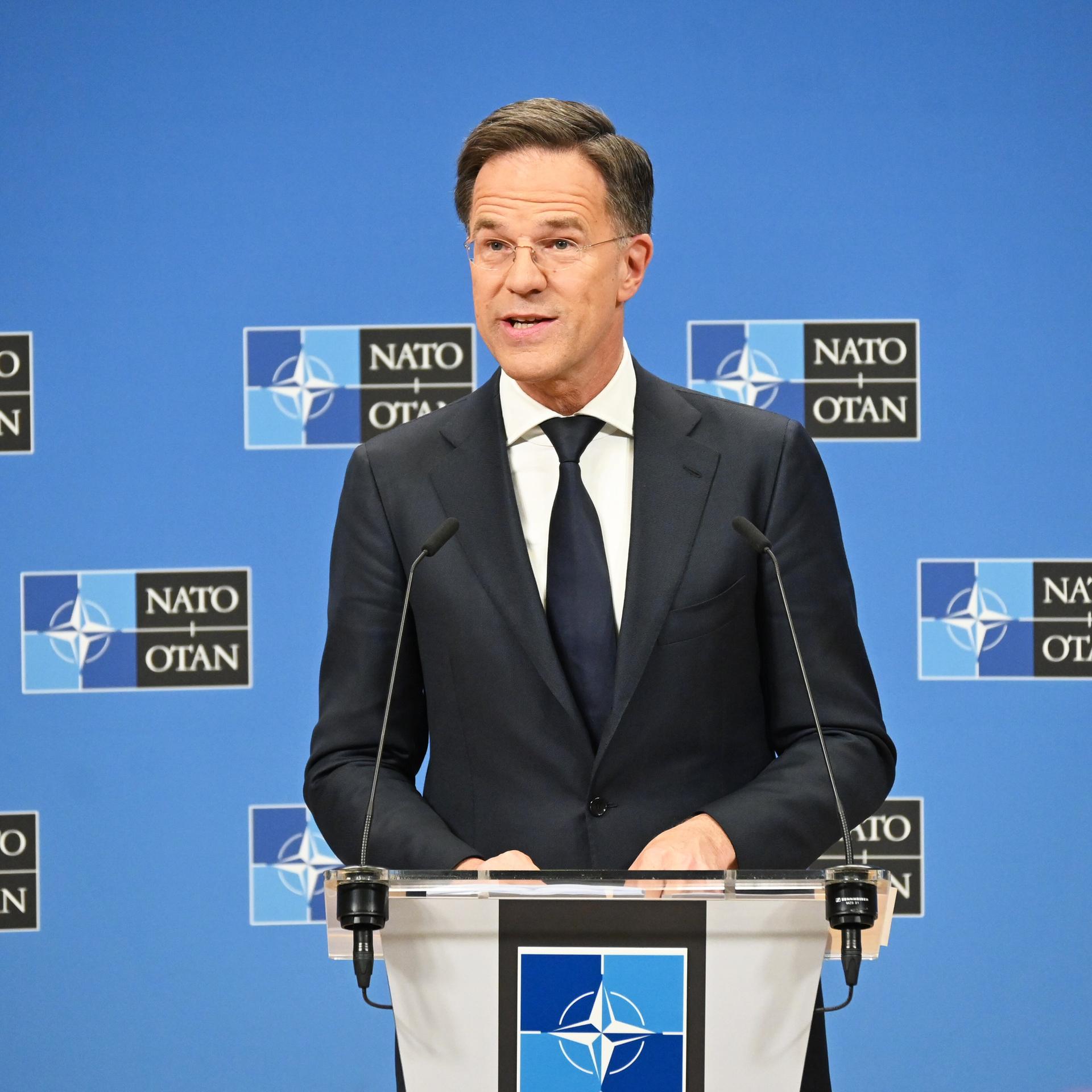 NATO - Generalsekretär Rutte kündigt Drohnen-Schutzwall an