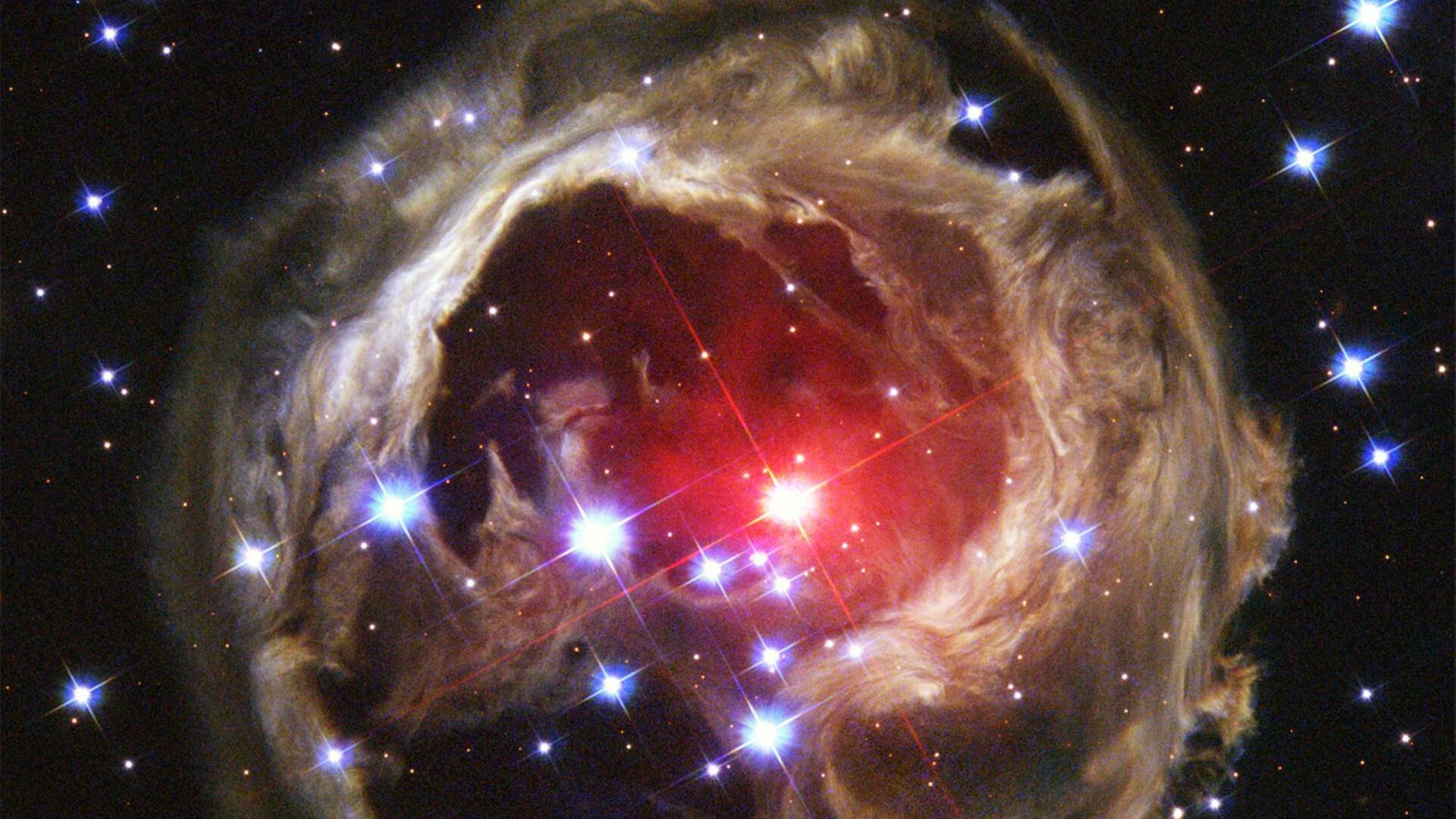 Die rote Nova (hier ein ähnliches Objekt im Sternbild Einhorn) ist abgesagt. Die rote Nova (hier ein ähnliches Objekt im Sternbild Einhorn) ist abgesagt.