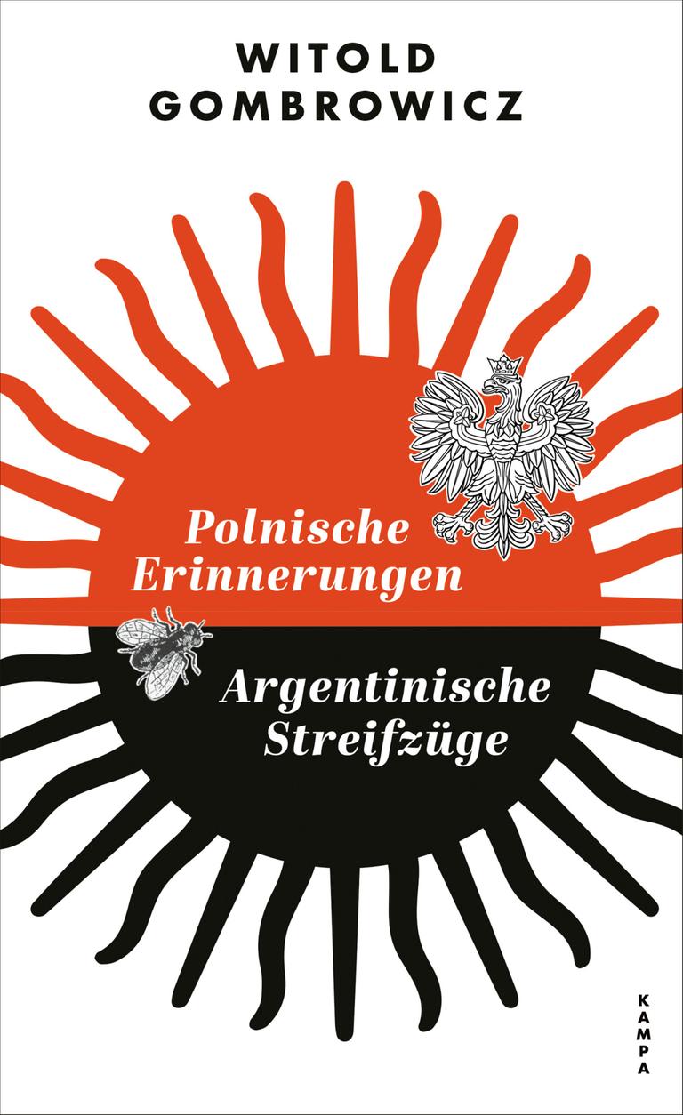 Cover des Romans „Polnische Erinnerungen. Argentinische Streifzüge“ von Witold Gombrowicz: Cover des Romans „Polnische Erinnerungen. Argentinische Streifzüge“ von Witold Gombrowicz: