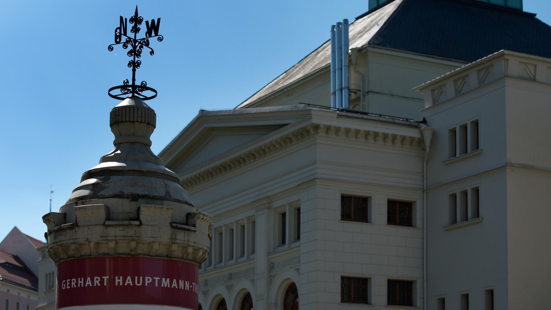 Das Gerhart-Hauptmann-Theater in Görlitz (Sachsen). 