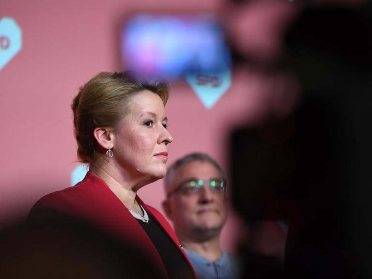 Franziska Giffey (SPD), Regierende Bürgermeisterin von Berlin und Spitzenkandidatin der Berliner SPD,