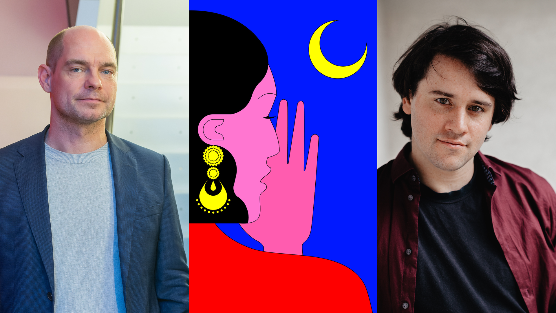 Die Nominierten für den Deutschen Radiopreis: Korbinian Frenzel, Moderator / Die Erzählnacht zu 1001 Nacht / Christopher Weingart, Journalist. Die Nominierten für den Deutschen Radiopreis: Korbinian Frenzel, Moderator / Die Erzählnacht zu 1001 Nacht / Christopher Weingart, Journalist.