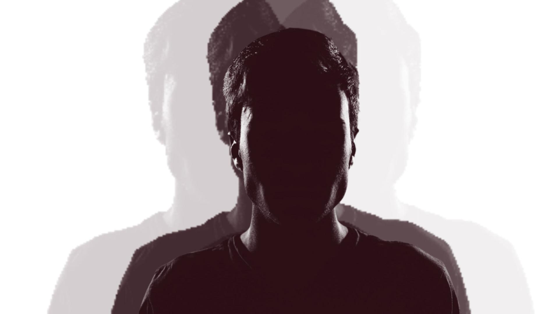 Als einer der wenigen Schriftsteller der europäischen Moderne, hat sich Blanchot selbst hinter seinem Werk fast völlig zum Verschwinden gebracht. Zu sehen: Eine Collage - Die Silouette eines jungen Mannes (schwarz mit weißem Hintergrund). Als einer der wenigen Schriftsteller der europäischen Moderne, hat sich Blanchot selbst hinter seinem Werk fast völlig zum Verschwinden gebracht. Zu sehen: Eine Collage - Die Silouette eines jungen Mannes (schwarz mit weißem Hintergrund).