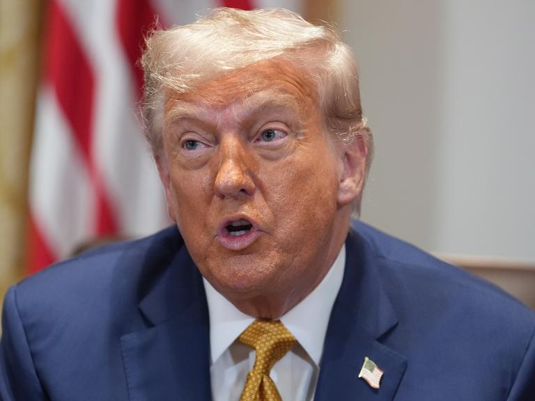 US-Präsident Donald Trump bei einer Rede im Weißen Haus