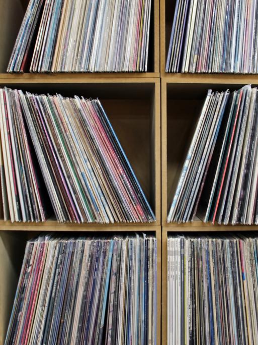 Südkorea: Schallplatten (LPs) in Plattenladen in Seoul