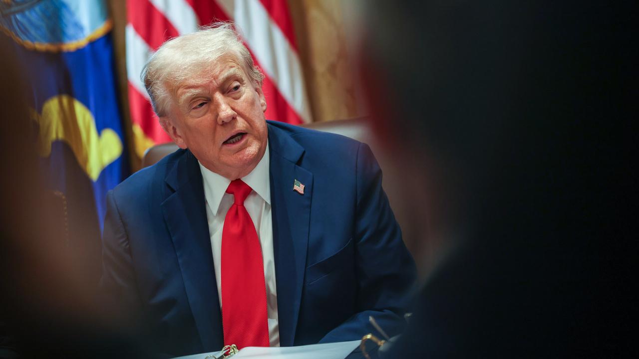 US-Präsident Donald Trump am 9. Oktober 2025 während eines Treffens im Weißen Haus US-Präsident Donald Trump am 9. Oktober 2025 während eines Treffens im Weißen Haus