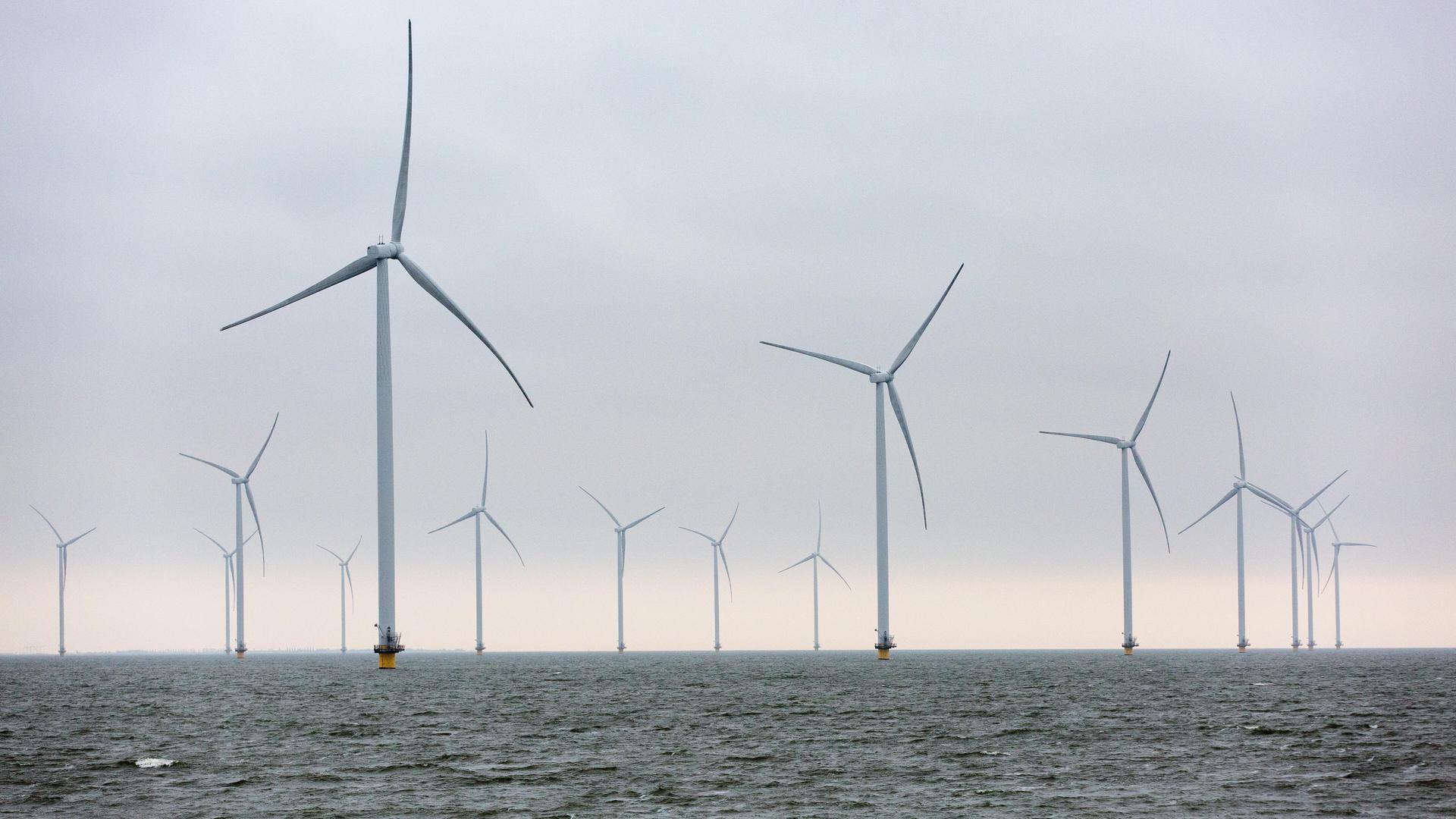 Offshore- Windkraftwerke in der Nordsee