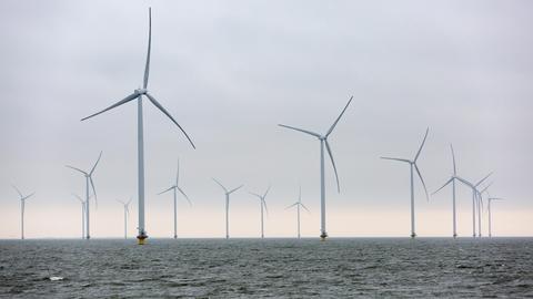 Offshore- Windkraftwerke in der Nordsee
