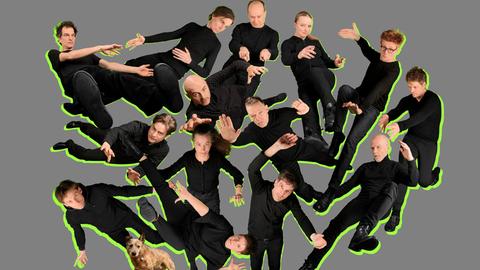 Eine Montage von Einzelbildern der Mitglieder des ensemble mosaik