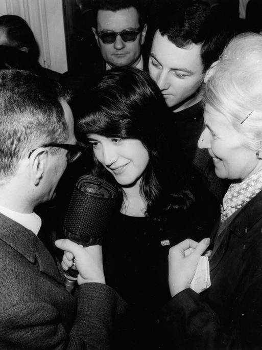 Argentine pianist Martha Argerich celebrates winning the first prize in the VII International Chopin Piano Competition in Warsaw, Poland, 1965. PAP/STANISLAW DABROWIECKI ***EXACT DATE UNKNOWN*** POLAND OUT