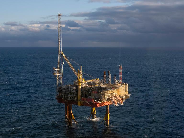 Die Siri-Platform, wo das Project Greensand in der Nordsee CO2 in der Nordsee verpresst. 