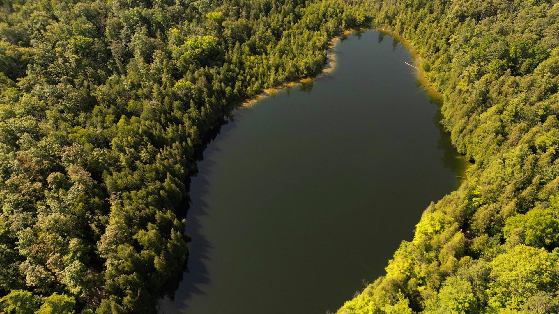 Lake Crawford von oben Lake Crawford von oben
