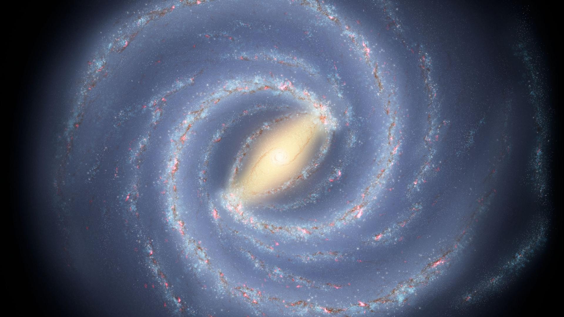 Alle Sterne bewegen sich – auch die Sonne rast mit mehr als 700.000 Kilometern pro Stunde um das Zentrum unserer Milchstraße. Alle Sterne bewegen sich – auch die Sonne rast mit mehr als 700.000 Kilometern pro Stunde um das Zentrum unserer Milchstraße.