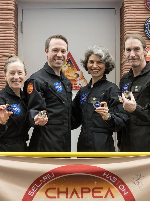 Die vier Mitglieder der ersten NASA-Marssimulation