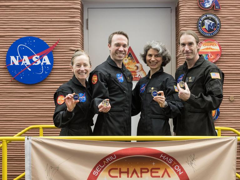 Die vier Mitglieder der ersten NASA-Marssimulation