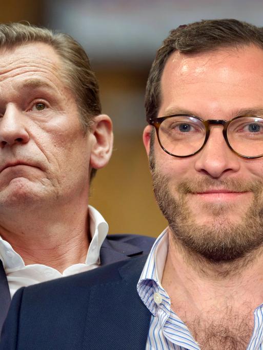 Vorstandsvorsitzender des Axel Springer Verlags Mathias Döpfner und der ehemalige Chefredakteur der Bild-Zeitung Julian Reichelt.