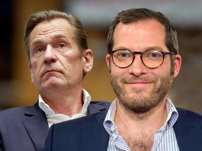 Vorstandsvorsitzender des Axel Springer Verlags Mathias Döpfner und der ehemalige Chefredakteur der Bild-Zeitung Julian Reichelt.