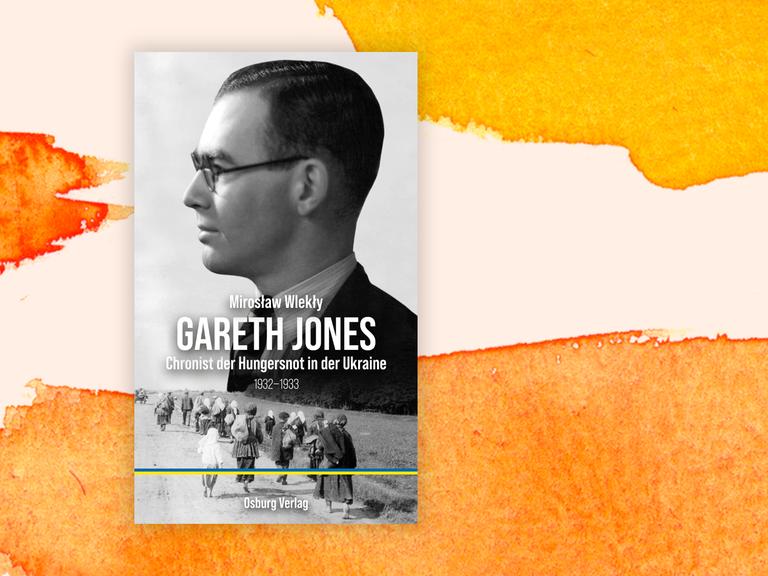 Das Cover von Miroslaw Wleklys Buch "Gareth Jones. Chronist der Hungersnot in der Ukraine 1932-1933" zeigt eine schwarzweiße Profilaufnahme von Gareth Jones mit streng gescheitelter Frisur.