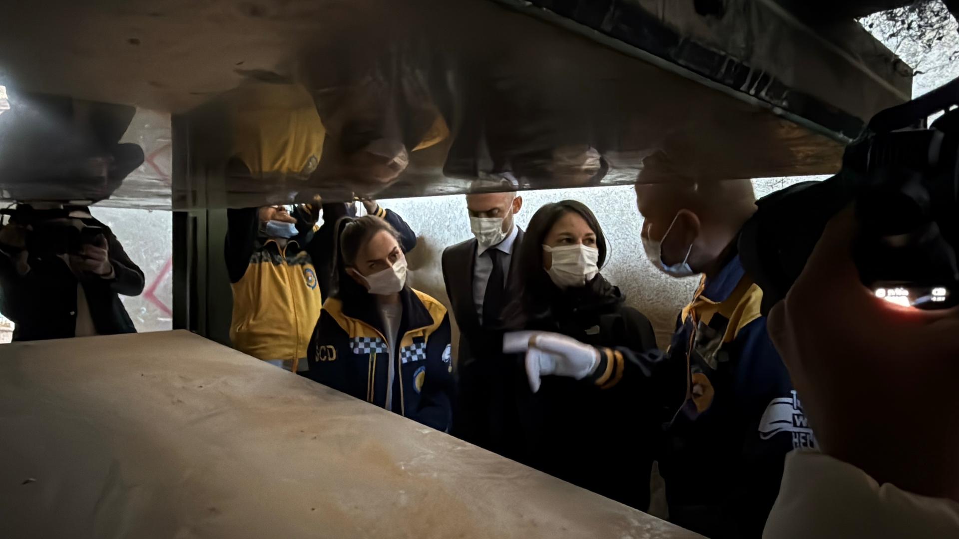 Außenministerin Annalena Baerbock besucht in Syrien das Foltergefängnis Saidnaja. 