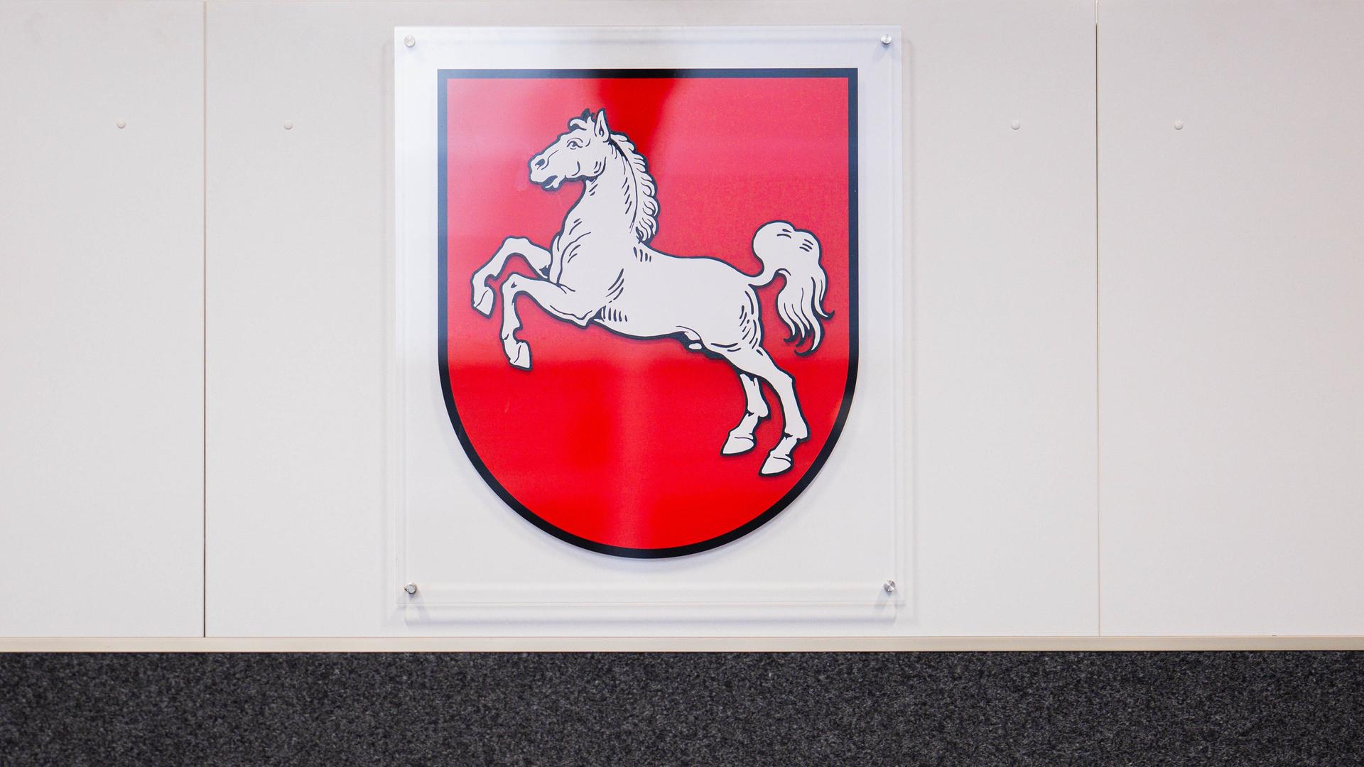 Das Landeswappen von Niedersachsen