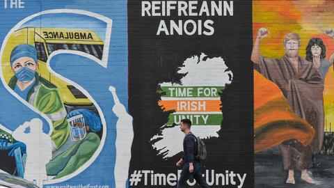 International Wall in Belfast, Nordirland 
