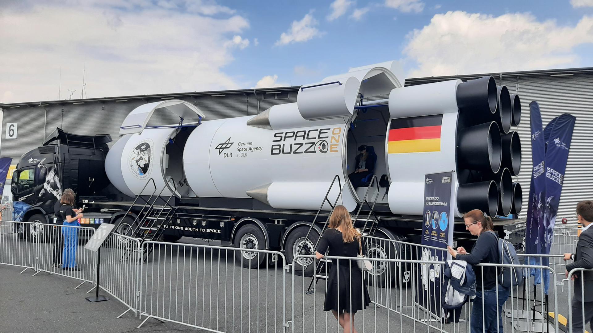 Der Spacebuzz One, die Lernrakete des Deutschen Zentrums für Luft- und Raumfahrt.