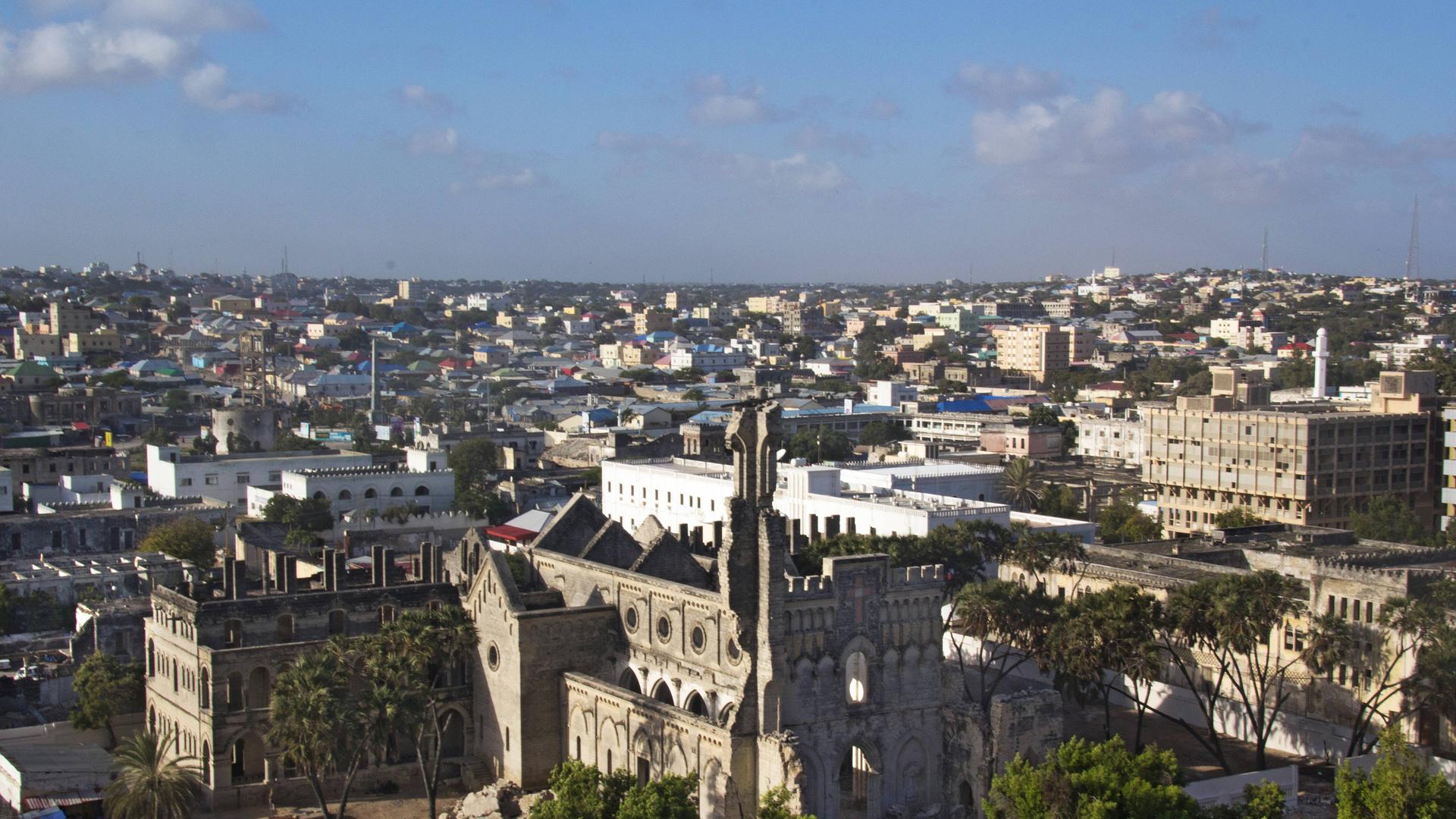 Blick über die somalische Hauptstadt Mogadischu (Archivfoto von 2017)